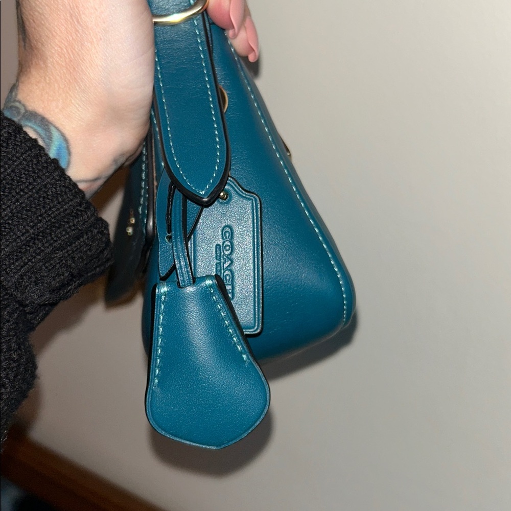 Coach Etta Small Flap Shoulder Bag, NWT! Two straps for shoulder and crossbody! - Picture 15 of 16